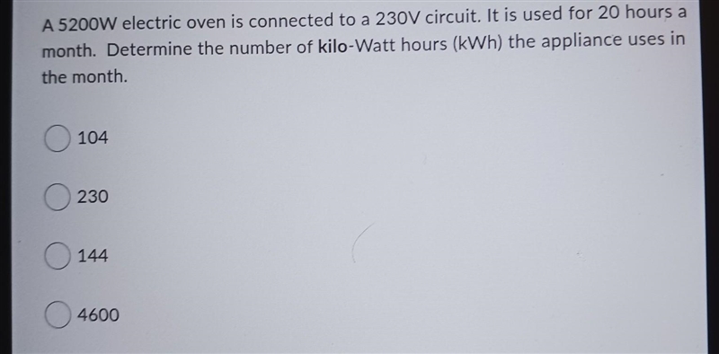 A 5200w electric oven​-example-1