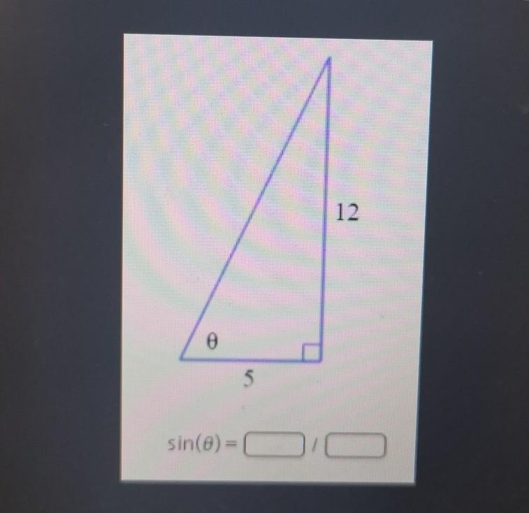 Write the relation for sine for the following triangle: ​-example-1