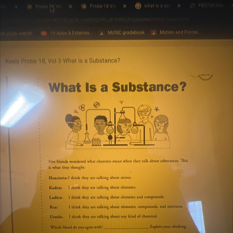 What is a substance-example-1