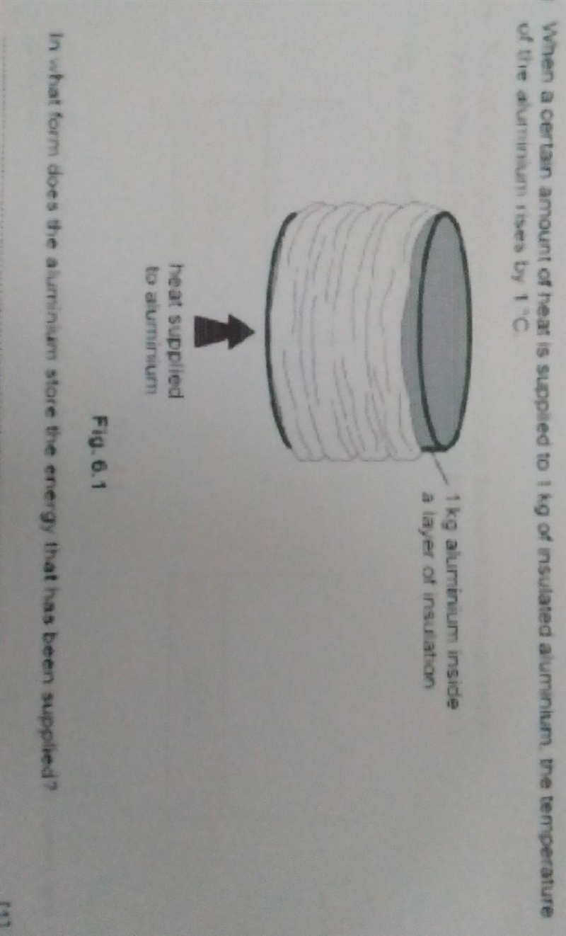 When a certain amount of heat is supplied to 1KG of insulated aluminium. The temperature-example-1