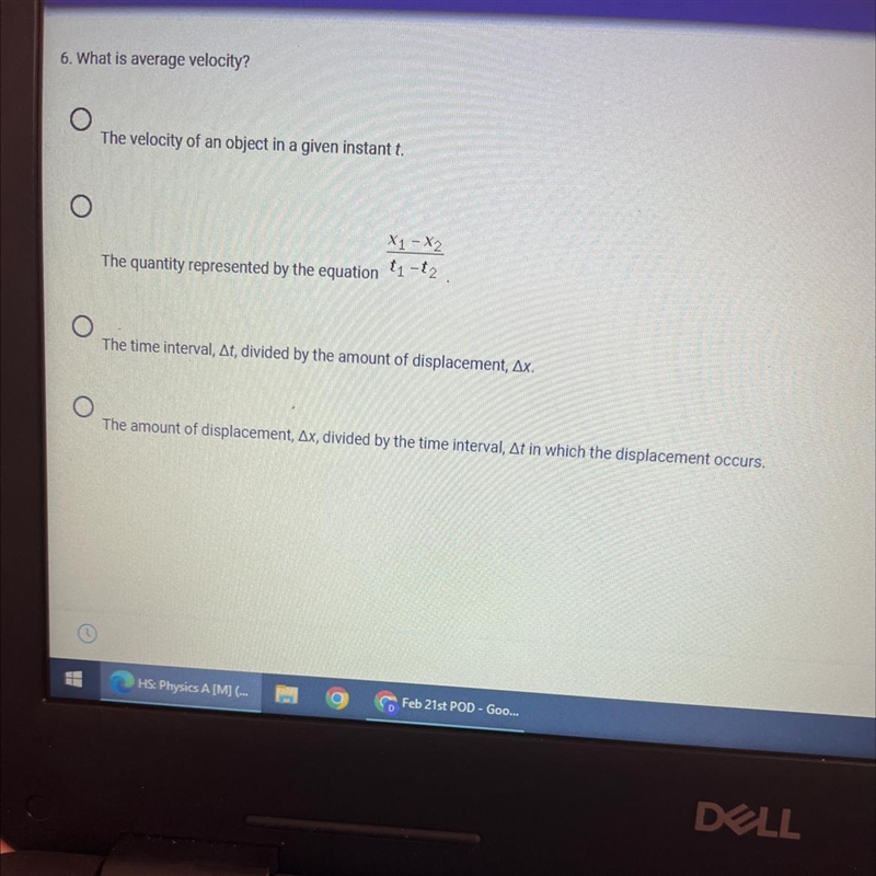 What is average velocity?-example-1