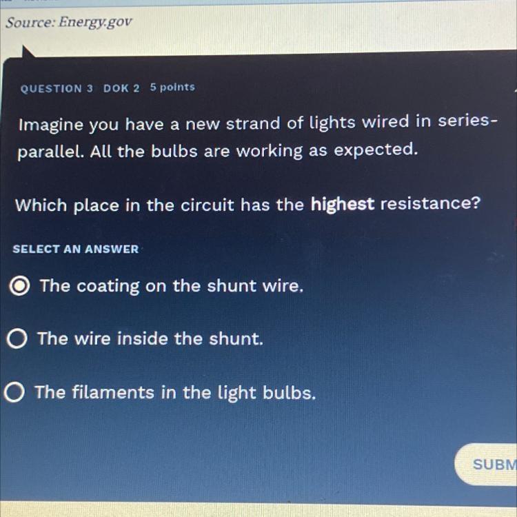 HELP ASAP Imagine you have a new strand of lights wired in series- parallel. All the-example-1