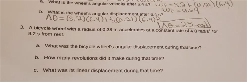 Nukenr 3 Part bPart a. Angular displacement = 203 rad-example-1