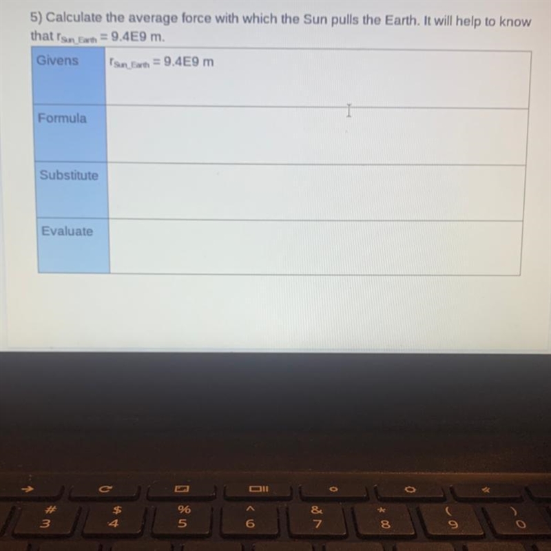 Calculate the average force with which the Sun pulls the Earth. It will help to know-example-1