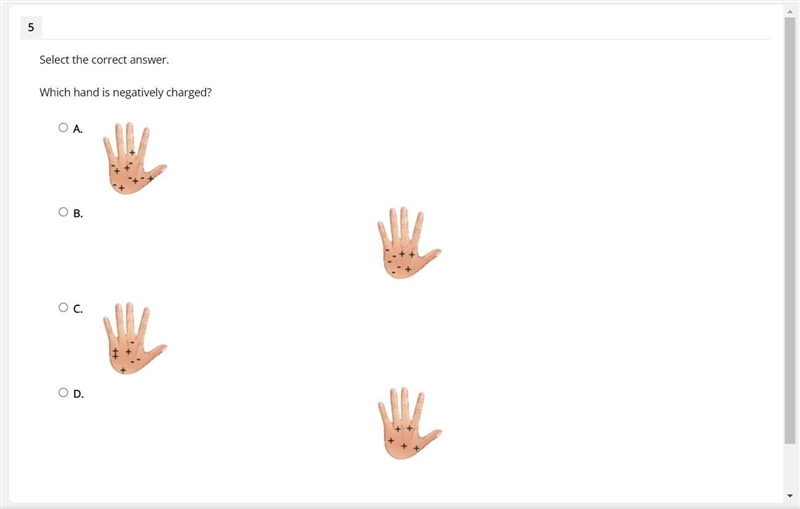 Which hand is negatively charged?-example-1