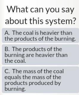 In a coal powerplant, solid coal is burned. this produces ash, various air pollutants-example-1