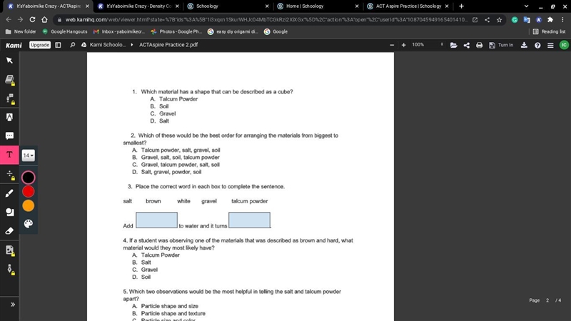 Which material has a shape that can be described as a cube-example-5