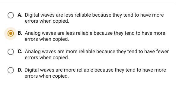 The diagram shows the results of copying waves in both analog and digital forms. What-example-2