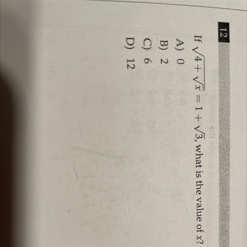 SAT college panda math problem please help. How is the answer 12?-example-1