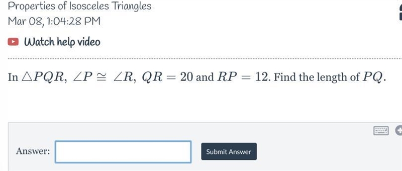 100 points find the length of PQ-example-1