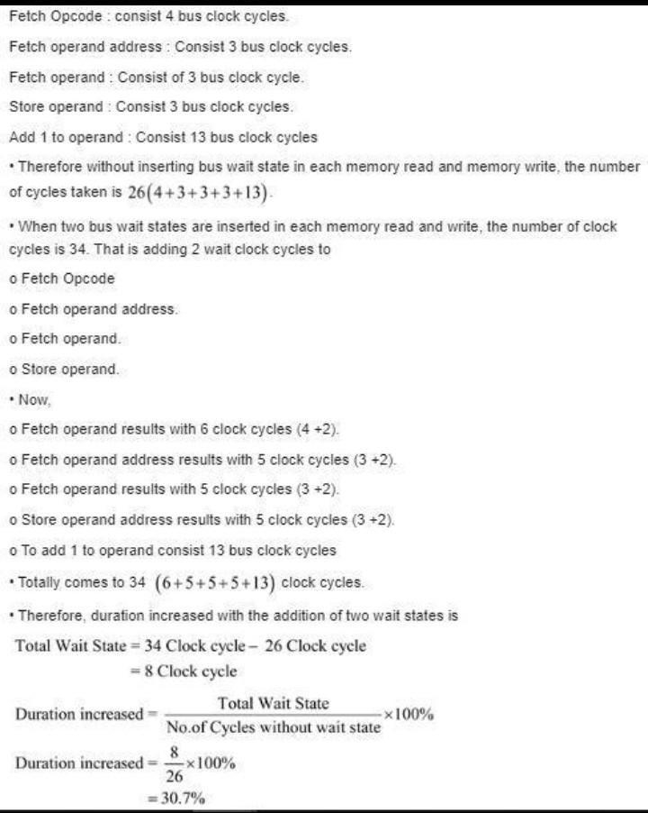 A microprocessor has an increment memory direct instruction, which adds 1 to the value-example-2