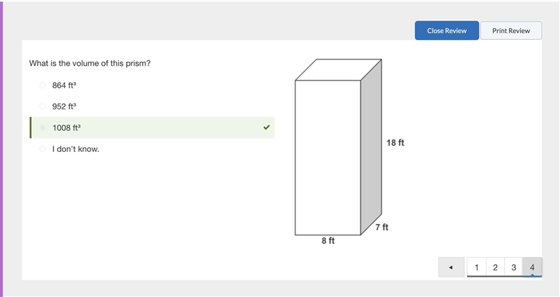 What is the volume of this prism? 864 ft³ 952 ft³ 1008 ft³ i don't know.-example-1