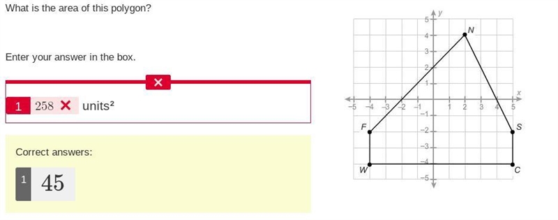 What is the area of this polygon? enter your answer in the box. Units² 5-sided polygon-example-1