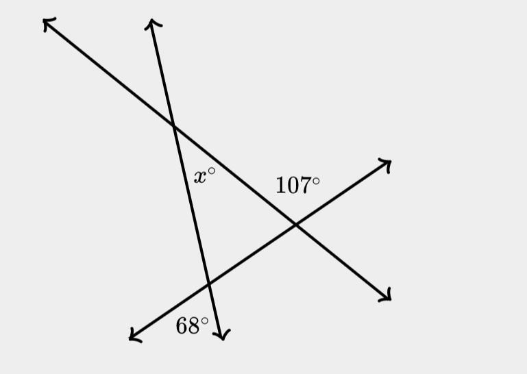 Can someone explain this for me plss? In the diagram shown at left, three lines intersect-example-1