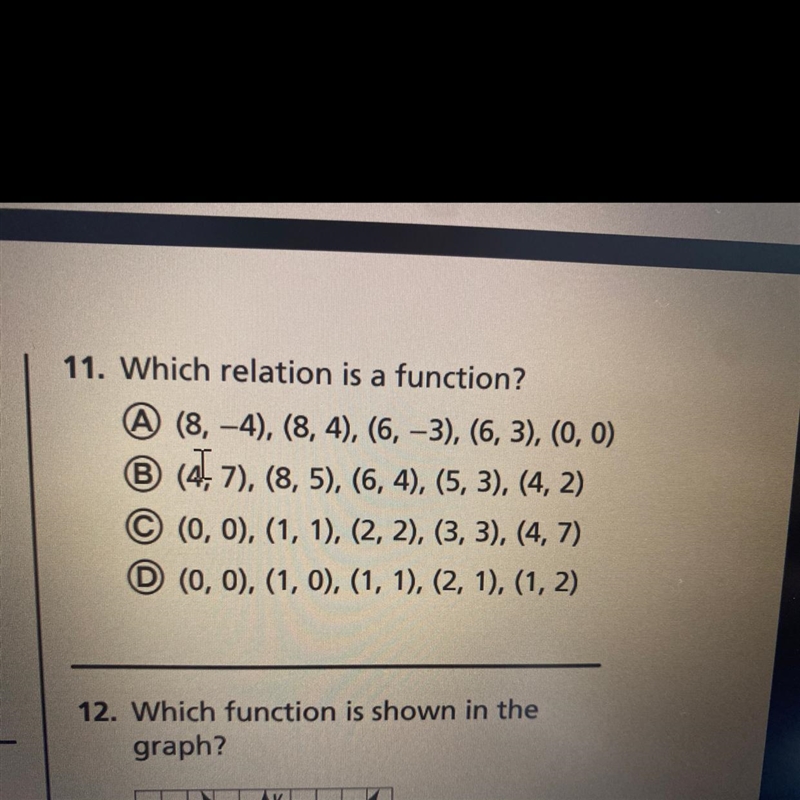 Which relation is a function?-example-1