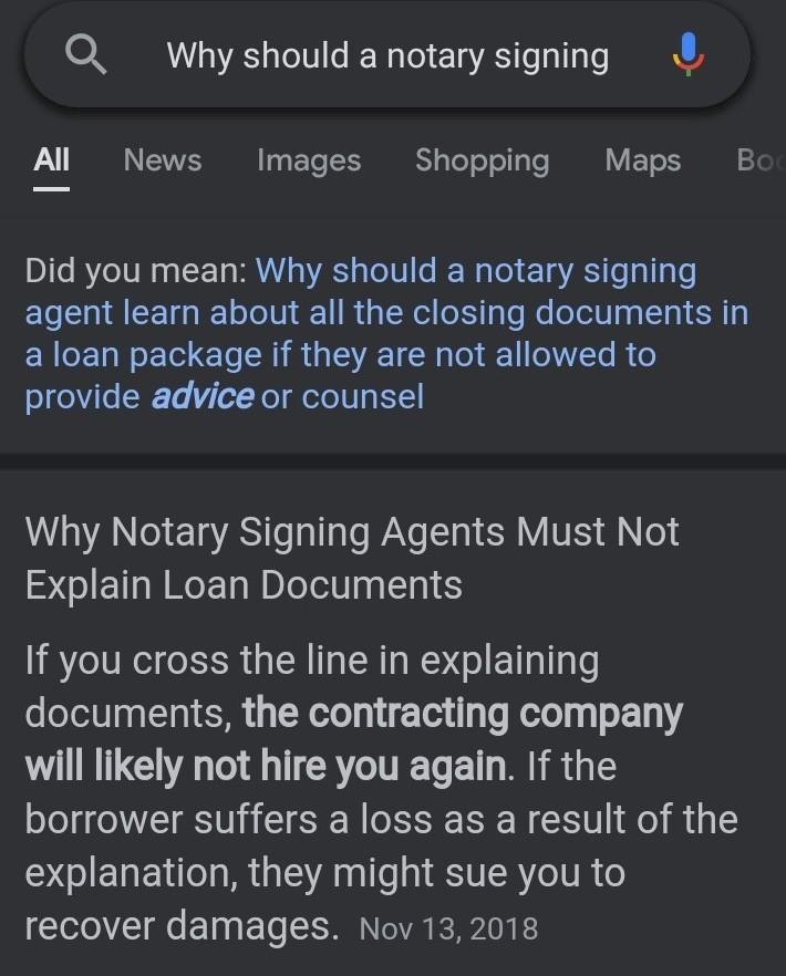 Question 1 of 45 Select the best answer: Why should a notary signing agent learn about-example-1