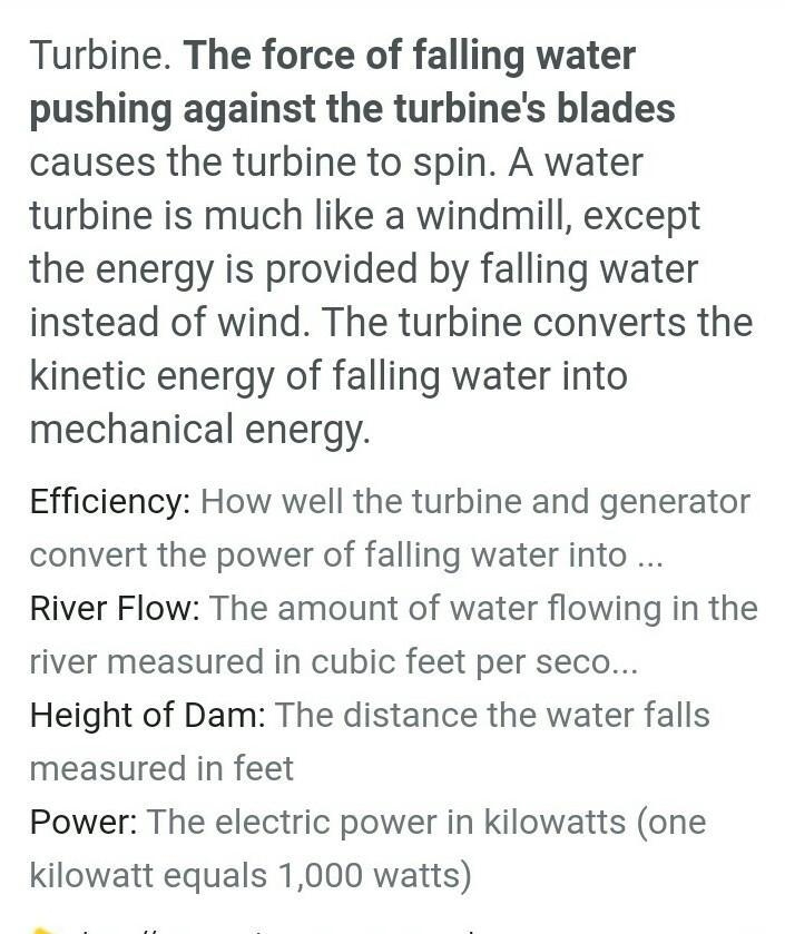 6. What causes turbines to rotate in a hydroelectric power plant? (1 mark)​-example-1