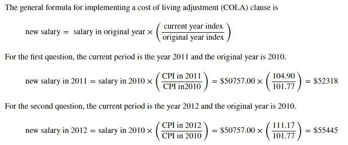 After graduating from college in 2010, Art Major's starting salary is $50757.00. Suppose-example-1