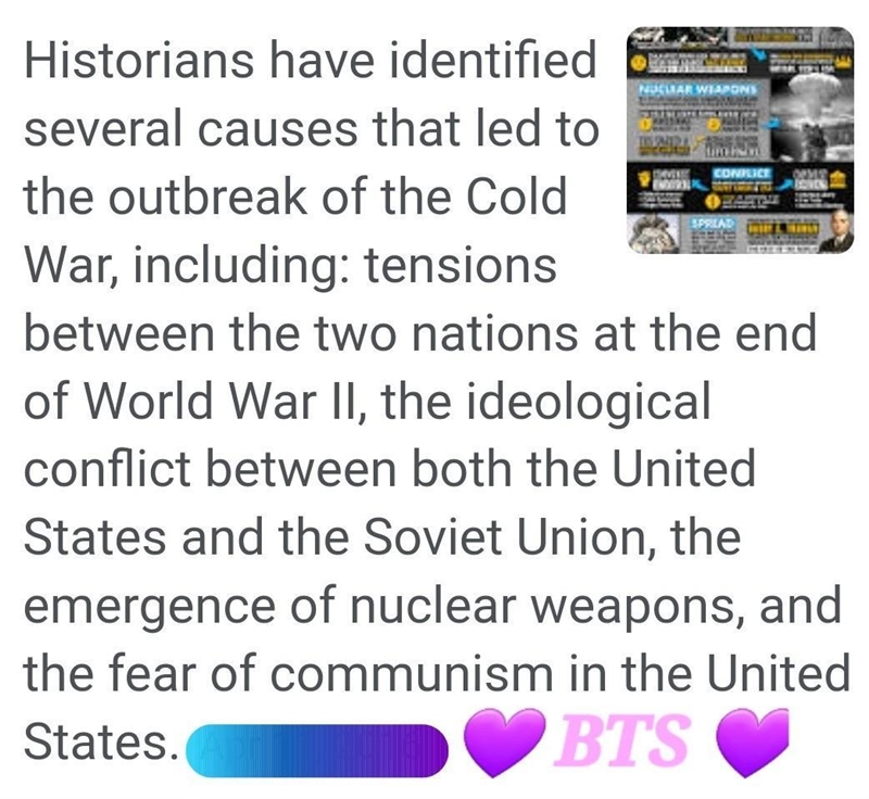 What were the reasons of the Cold War?-example-1