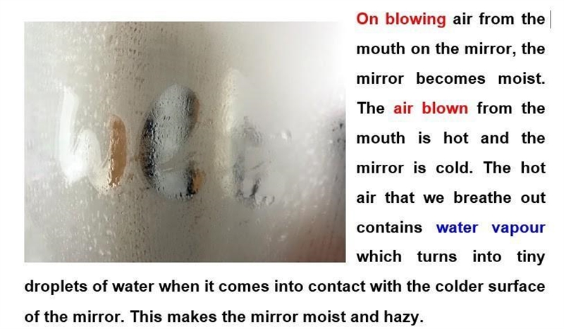 1. What happens to the surface of the mirror in winters ? a) It becomes moist and-example-1