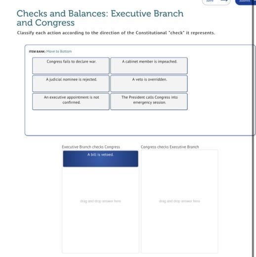 Checks and balances: executive branch and congress-example-1