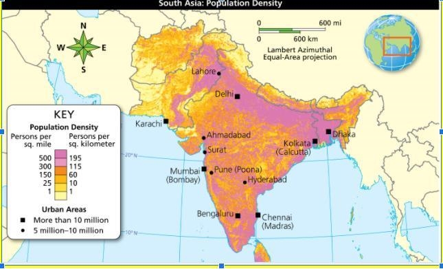 Where do South Asians Live? A) Coastal areas that support trade B) Where rainfall-example-1