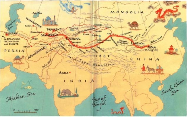 The above image represents the ____________________ or the group of trade routes that-example-1