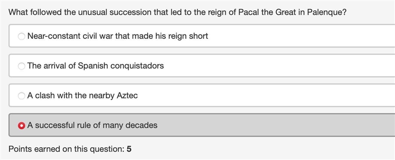 What followed the unusual succession that led to the reign of pacal the great in palenque-example-1