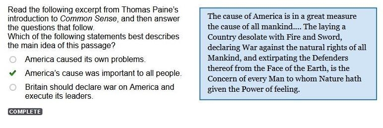 Read the following excerpt from Thomas Paine’s introduction to Common Sense, and then-example-1