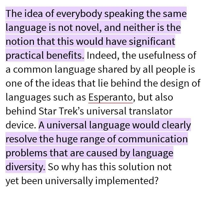 If everybody had the same language why would it be a good thing?-example-1