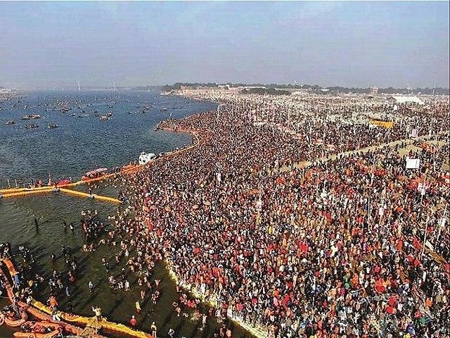 Where is the Ardha Kumbha Mela held at? A) Allahabad B) Banaras C)Ujjain D) Patna-example-1