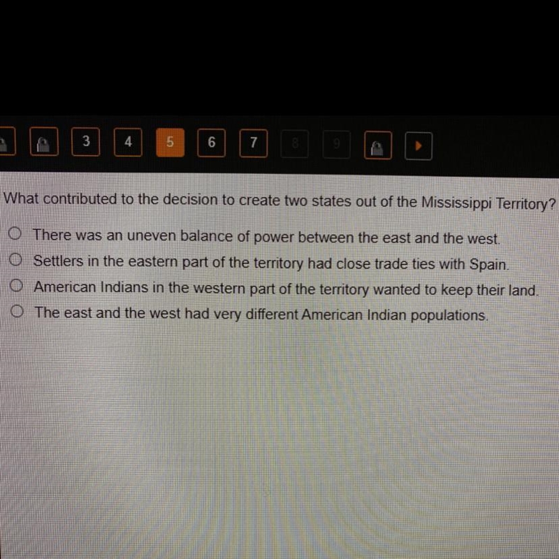 What contributed to the decision to create two states out of the mississippi territory-example-1