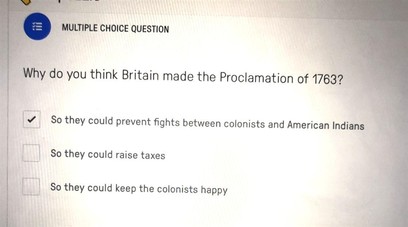 Why do you think Britain made the proclamation of 1763 HELP MEEE-example-1