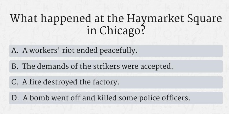 What Happened at Haymarket square in chicago?-example-1