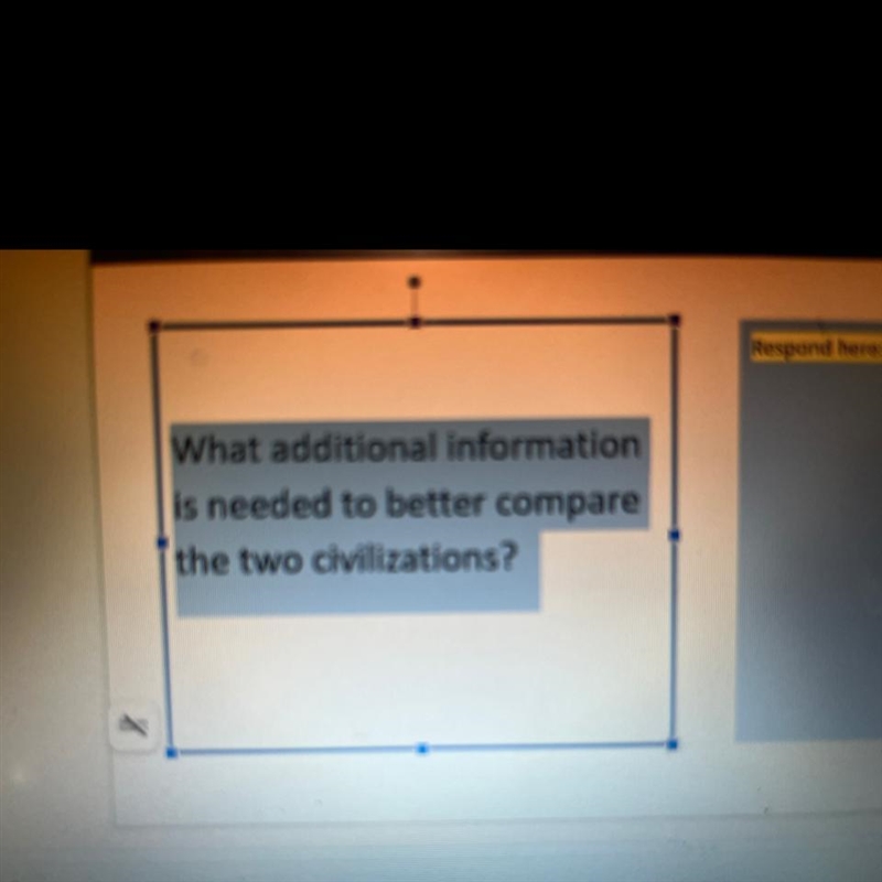 What additional information is needed to better compare the two civilizations?-example-1