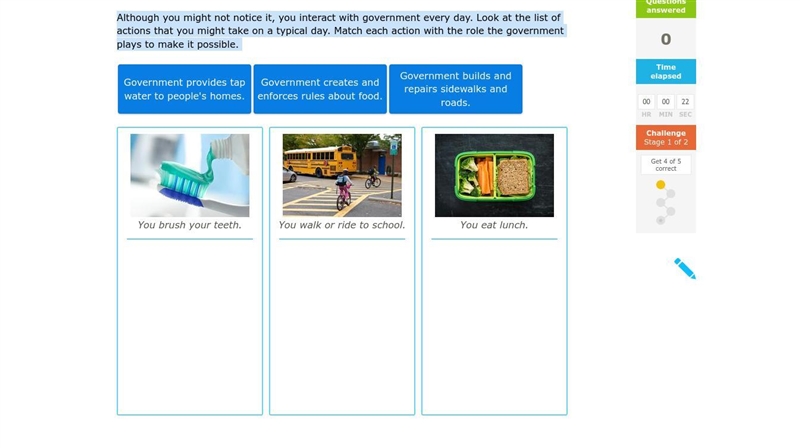 Although you might not notice it, you interact with government every day. Look at-example-1