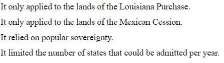 What was the reason the Missouri compromise did not have lasting effects?-example-1