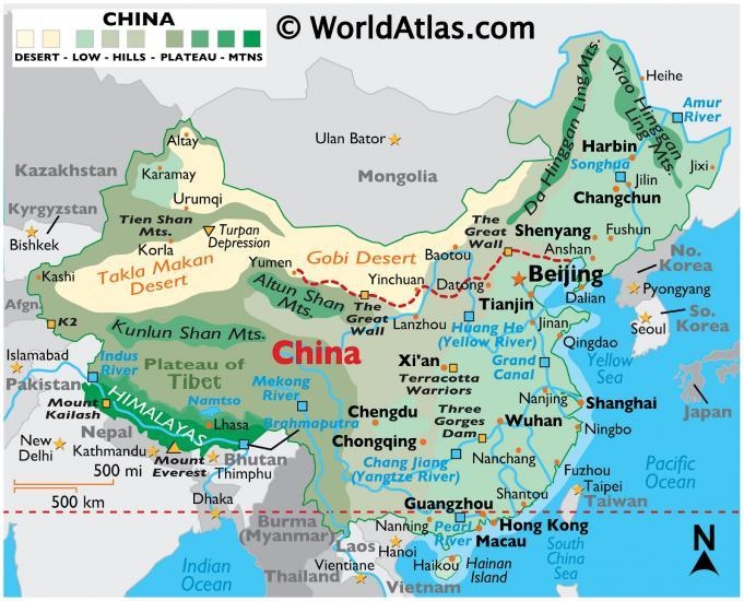 Where is most of China’s arable land located? A) Gobi Desert B) Himalayan Mountains-example-1