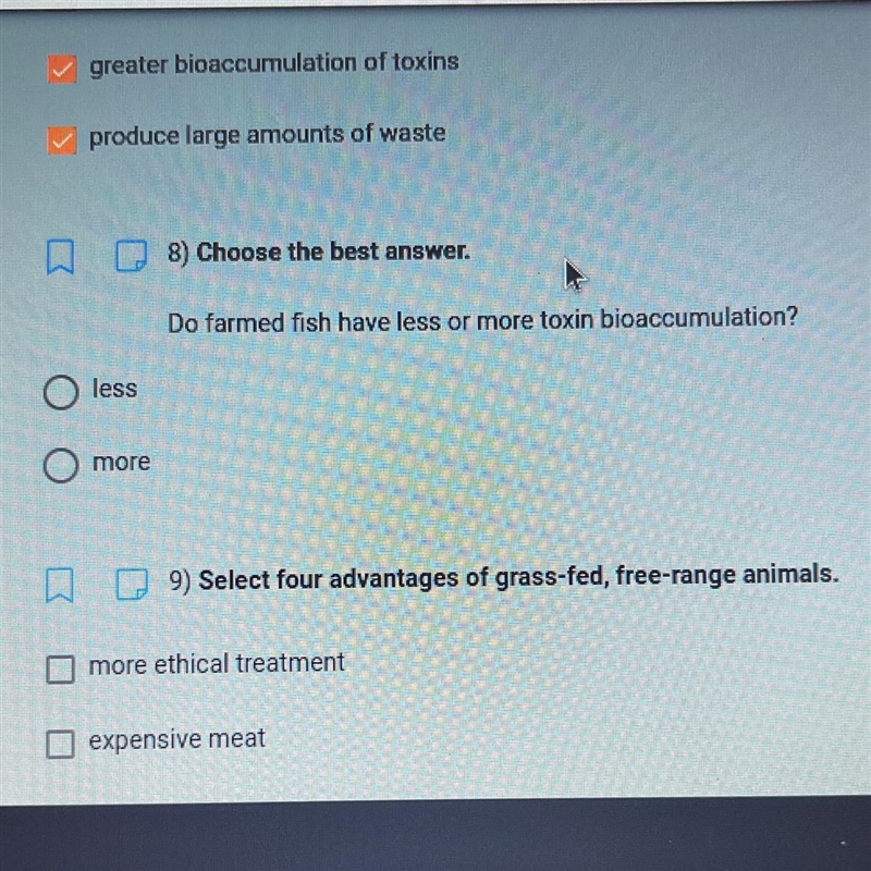 Do farmed fish have less or more toxin bioaccumulation?-example-1