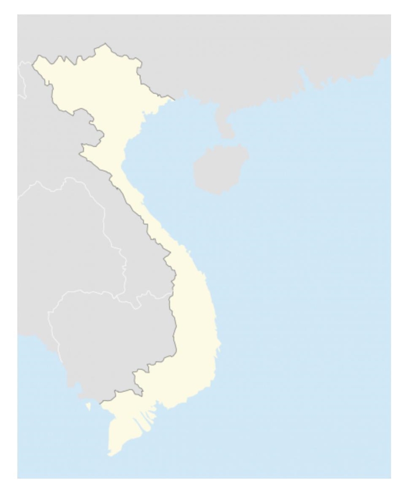 Which Southeast Asian country that is depicted on the map was the center of a war-example-1