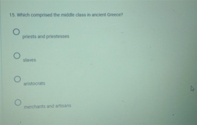 The collapse of the Greek civilization during the Dark Ages increased which? poverty-example-1