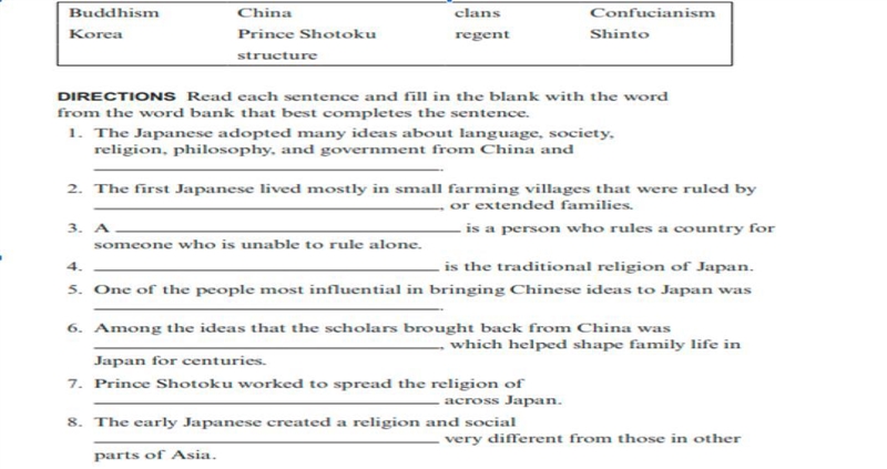 Please tell me which goes to what Ex. 1.China-example-1