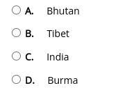 HELP PLEASE! Based on the map, where did Buddhism spread from into Afghanistan?-example-2