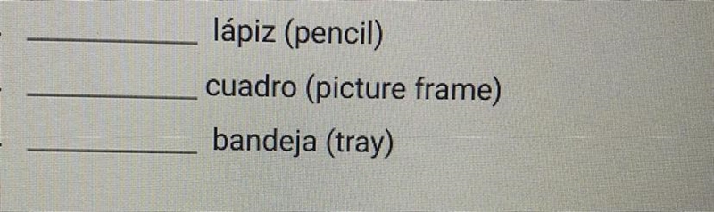 Fill in the blank with the correct indefinite article. (una/unas/un/unos).-example-1