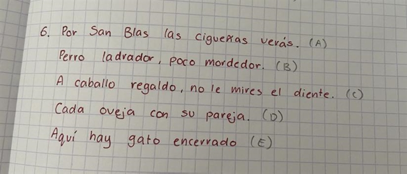 Hora, relacione los refranes del ejercicio anterior con su significado. 1. Agradecer-example-1