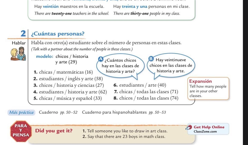 Hurry help with spanish !! thanks only part 2-example-1