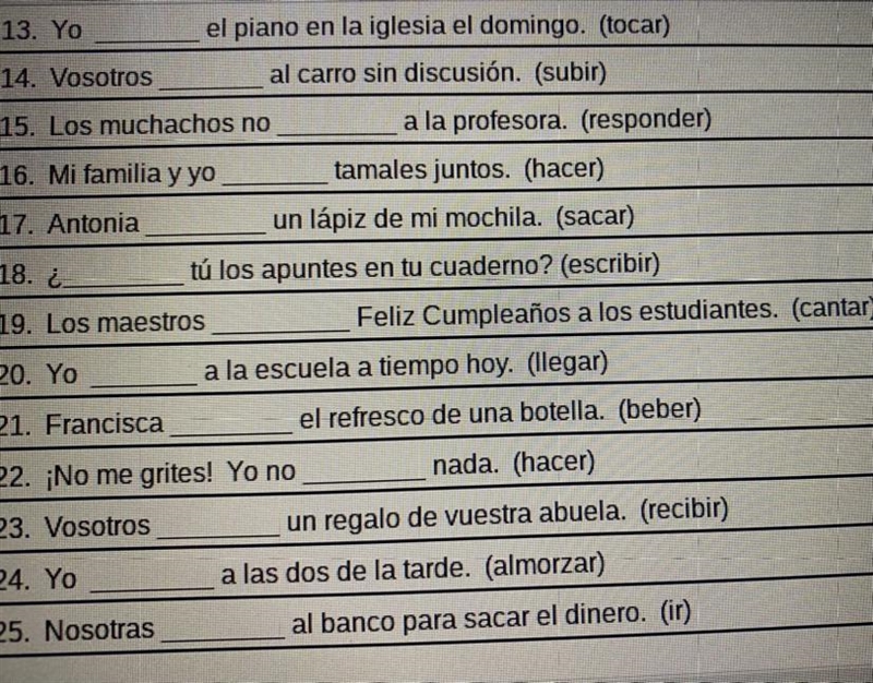 Escriban los verbso en el preterito-example-1