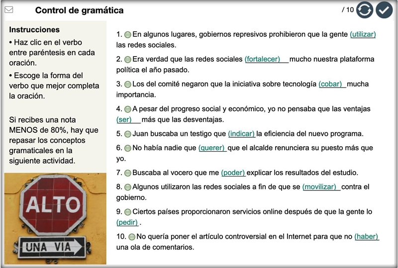 Please look at the attached file, I need help with my Spanish homework. Please conjugate-example-1