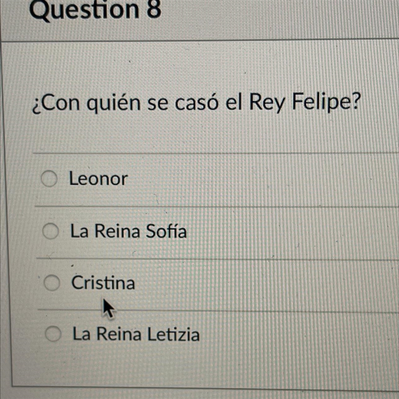 Ts ¿Con quién se casó el Rey Felipe? Leonor La Reina Sofía Cristina La Reina Letizia-example-1