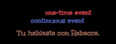 A. one-time event B. continuous event C. neither-example-1